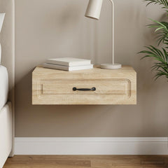 vidaXL Wall-Mounted Side Table Sonoma Oak 59 x 34.5 x 17 cm 1