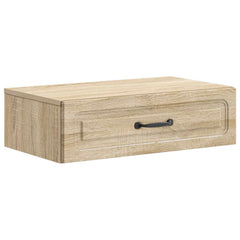 vidaXL Wall-Mounted Side Table Sonoma Oak 59 x 34.5 x 17 cm 2