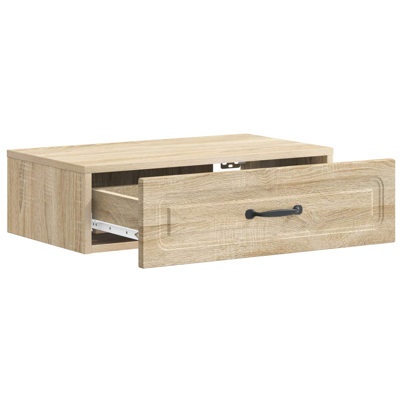 vidaXL Wall-Mounted Side Table Sonoma Oak 59 x 34.5 x 17 cm 4