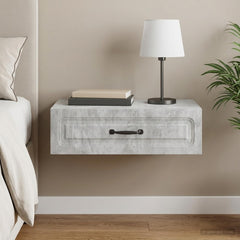 vidaXL Wall-Mounted Side Table Concrete Grey 59 x 34.5 x 17 cm 1