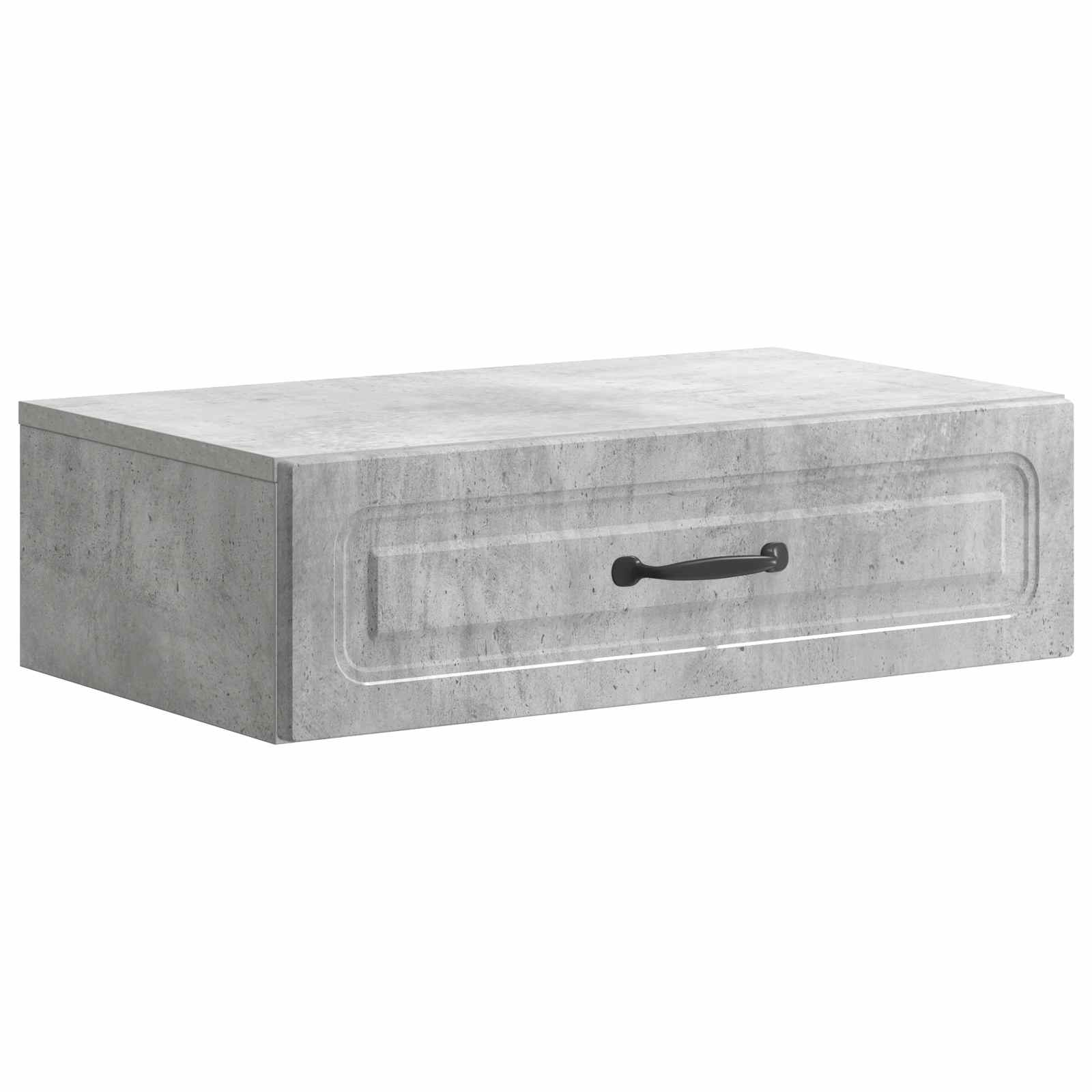 vidaXL Wall-Mounted Side Table Concrete Grey 59 x 34.5 x 17 cm 2