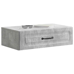 vidaXL Wall-Mounted Side Table Concrete Grey 59 x 34.5 x 17 cm 3