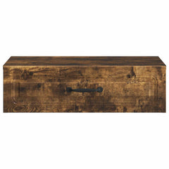 vidaXL Wall-Mounted Side Table Smoked Oak 59 x 34.5 x 17 cm 5