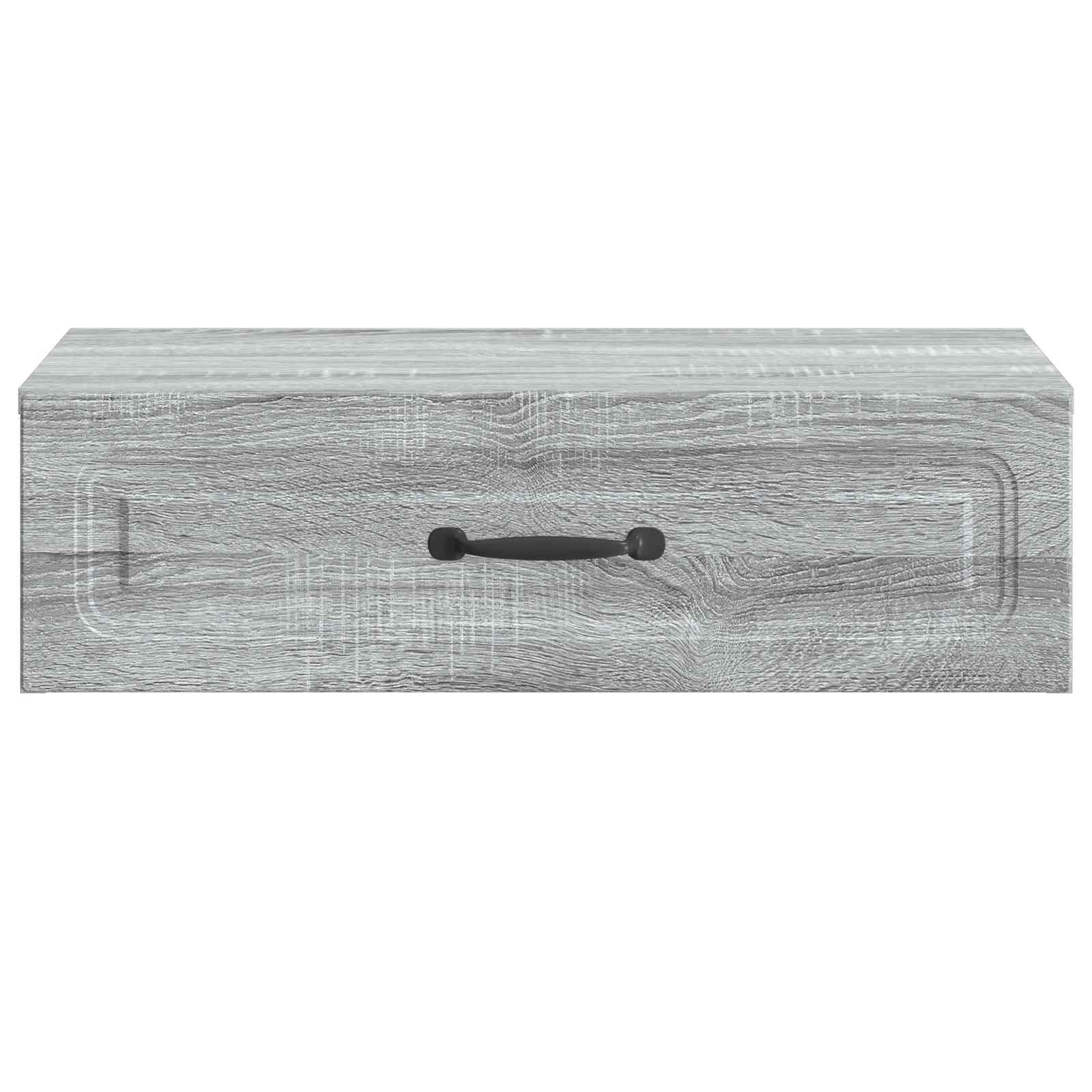 vidaXL Wall-Mounted Side Table Grey Sonoma 59 x 34.5 x 17 cm 5