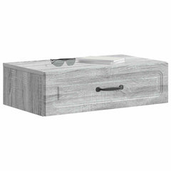 vidaXL Wall-Mounted Side Table Grey Sonoma 59 x 34.5 x 17 cm 3