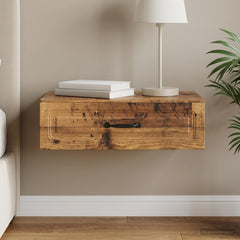 vidaXL Wall-Mounted Side Table Wall-mounted Old Wood 59 x 34.5 x 17 cm 1