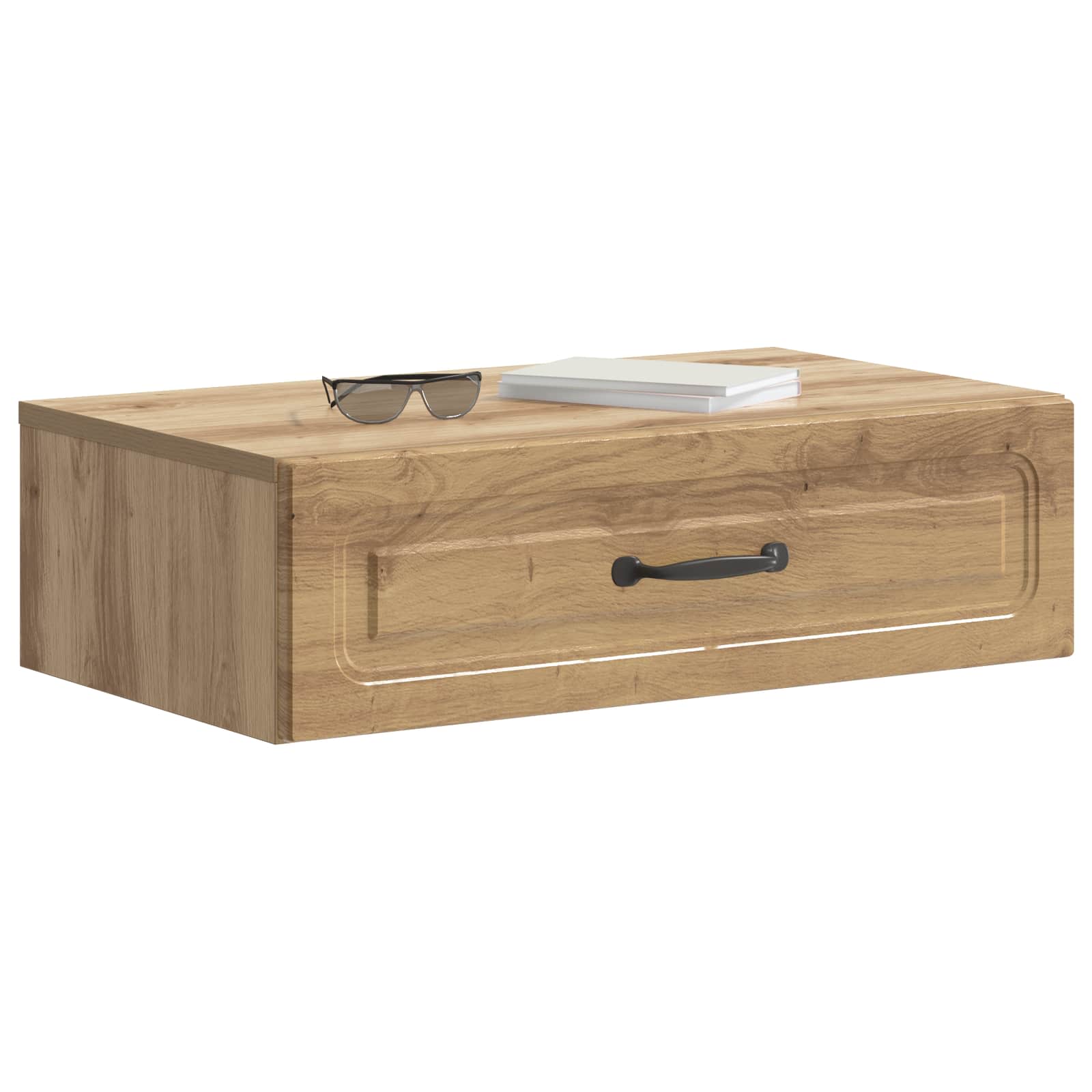 vidaXL Wall-Mounted Side Table 59 x 34.5 x 17 cm Engineered Wood 3