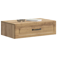 vidaXL Wall-Mounted Side Table 59 x 34.5 x 17 cm Engineered Wood 3