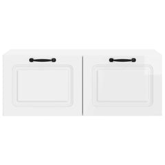 vidaXL Wall-Mounted TV Cabinet High Gloss White 78.5 x 41 x 30 cm 6