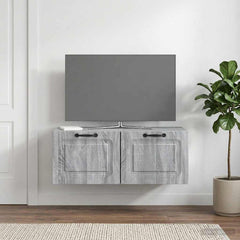 Wall-Mounted TV Cabinet 78.5 x 41 x 30 cm Grey sonoma