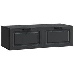 vidaXL Wall-Mounted TV Cabinet Black 98 x 41 x 30 cm Engineered Wood 2