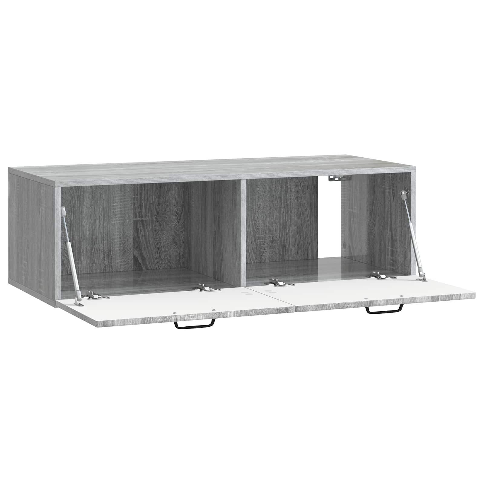 vidaXL Wall-Mounted TV Cabinet Grey Sonoma 98 x 41 x 30 cm 5
