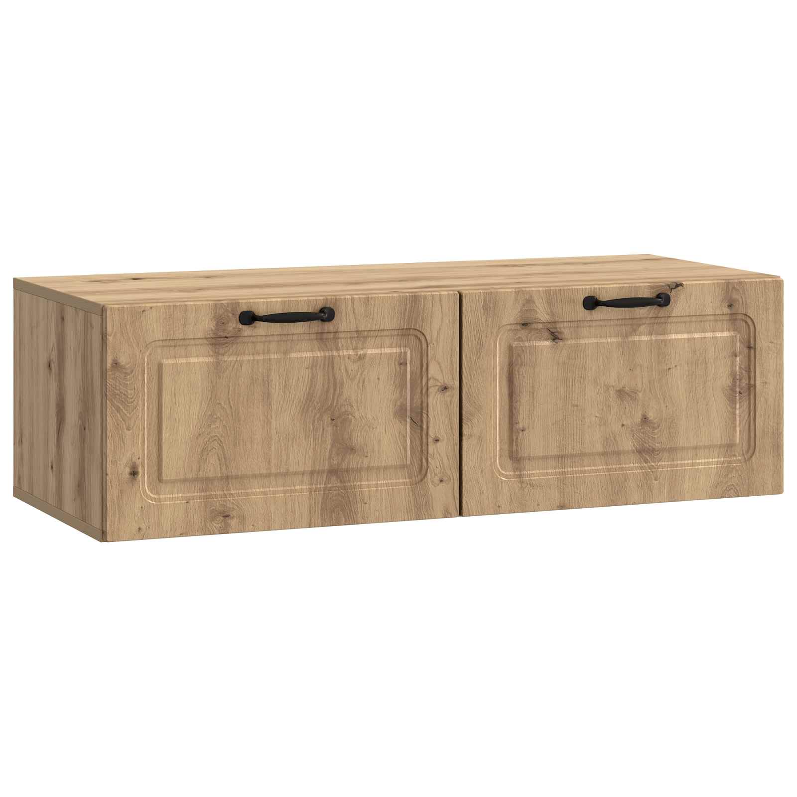 vidaXL Wall-Mounted TV Cabinet 98 x 41 x 30 cm Artisan Oak 2