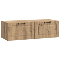 vidaXL Wall-Mounted TV Cabinet 98 x 41 x 30 cm Artisan Oak 2