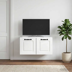 vidaXL Wall-Mounted TV Cabinet White 59.5 x 31 x 30 cm Engineered Wood 4