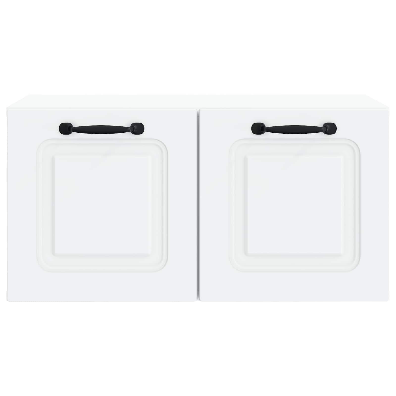 vidaXL Wall-Mounted TV Cabinet White 59.5 x 31 x 30 cm Engineered Wood 6