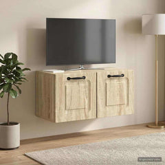 vidaXL Wall-Mounted TV Cabinet Sonoma Oak 59.5 x 31 x 30 cm 1