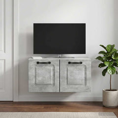 vidaXL Wall-Mounted TV Cabinet Concrete Grey 59.5 x 31 x 30 cm 1