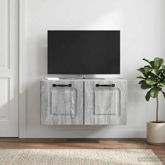 vidaXL Wall-Mounted TV Cabinet Grey Sonoma 59.5 x 31 x 30 cm 1