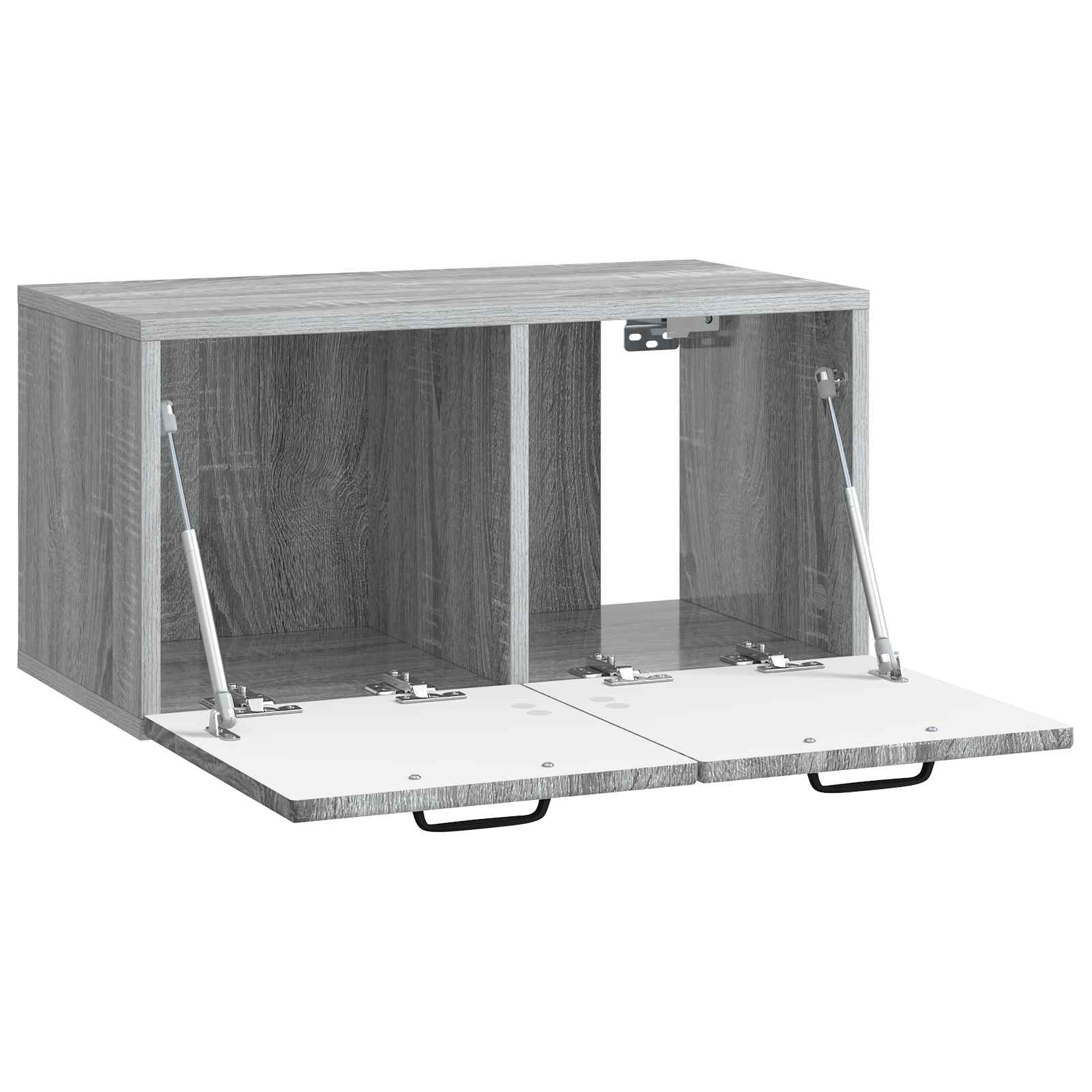 vidaXL Wall-Mounted TV Cabinet Grey Sonoma 59.5 x 31 x 30 cm 5