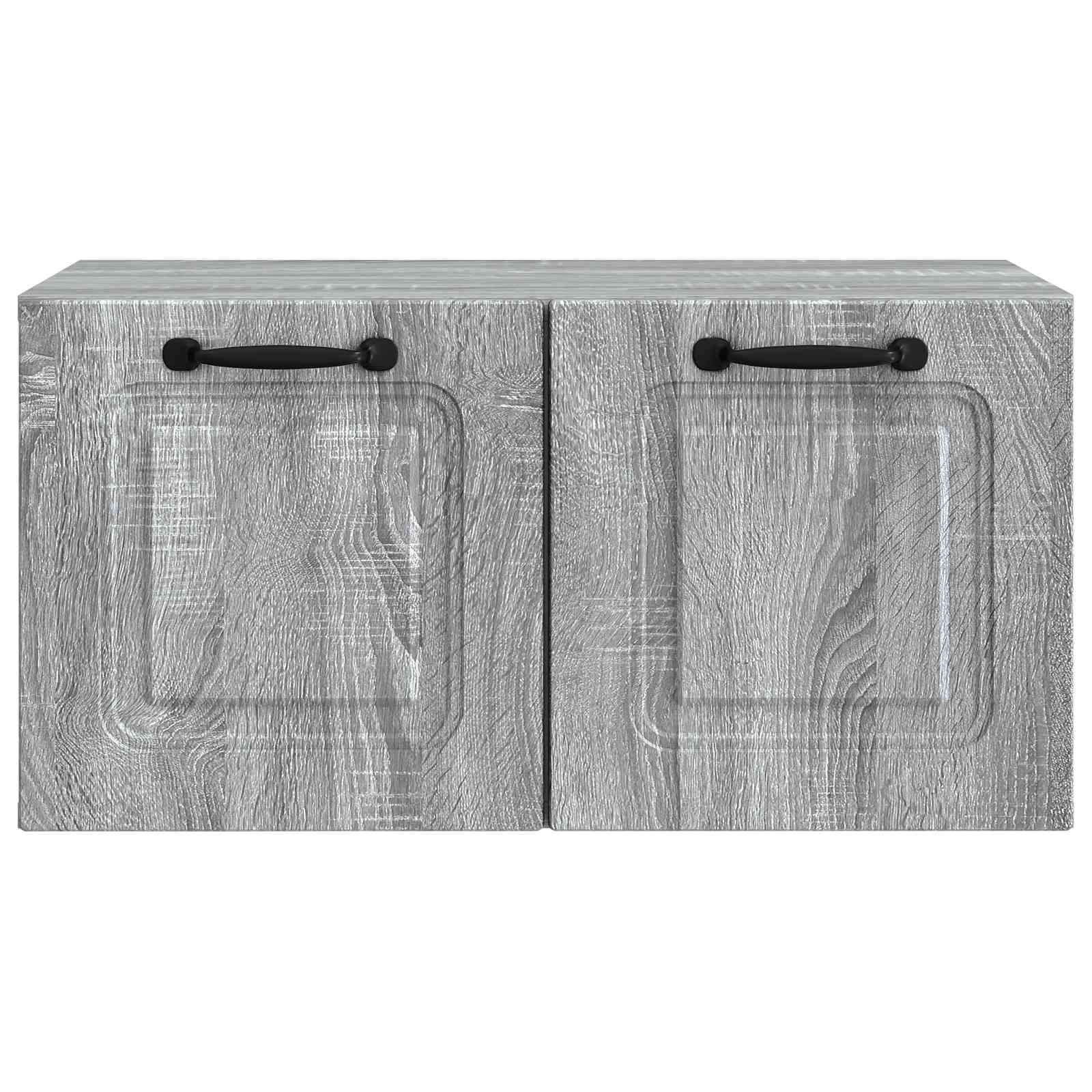vidaXL Wall-Mounted TV Cabinet Grey Sonoma 59.5 x 31 x 30 cm 6
