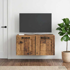 vidaXL Wall-Mounted TV Cabinet Wall-mounted Old Wood 59.5 x 31 x 30 cm 1