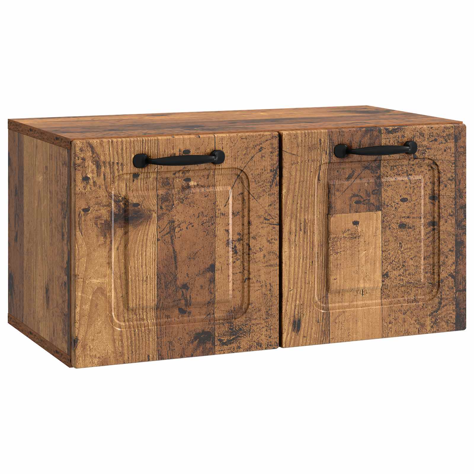 vidaXL Wall-Mounted TV Cabinet Wall-mounted Old Wood 59.5 x 31 x 30 cm 2
