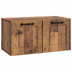 vidaXL Wall-Mounted TV Cabinet Wall-mounted Old Wood 59.5 x 31 x 30 cm 2