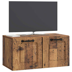 vidaXL Wall-Mounted TV Cabinet Wall-mounted Old Wood 59.5 x 31 x 30 cm 3
