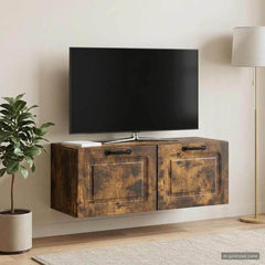Wall-Mounted TV Cabinet 78.5 x 31 x 30 cm Smoked oak
