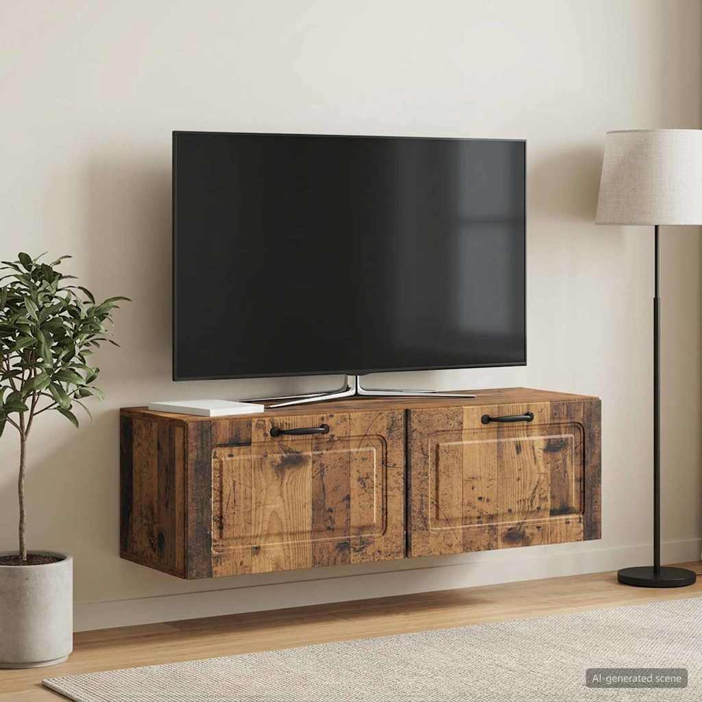 vidaXL Wall-Mounted TV Cabinet 98 x 31 x 30 cm Drop 31 cm Width 98 cm