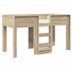 Bunk Bed for Kids Engineered wood Length 190 cm Sonoma oak 75 cm