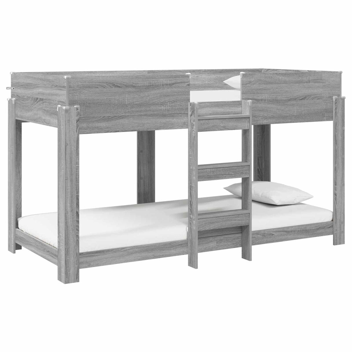 Bunk Bed Kids Engineered Wood Length Grey sonoma