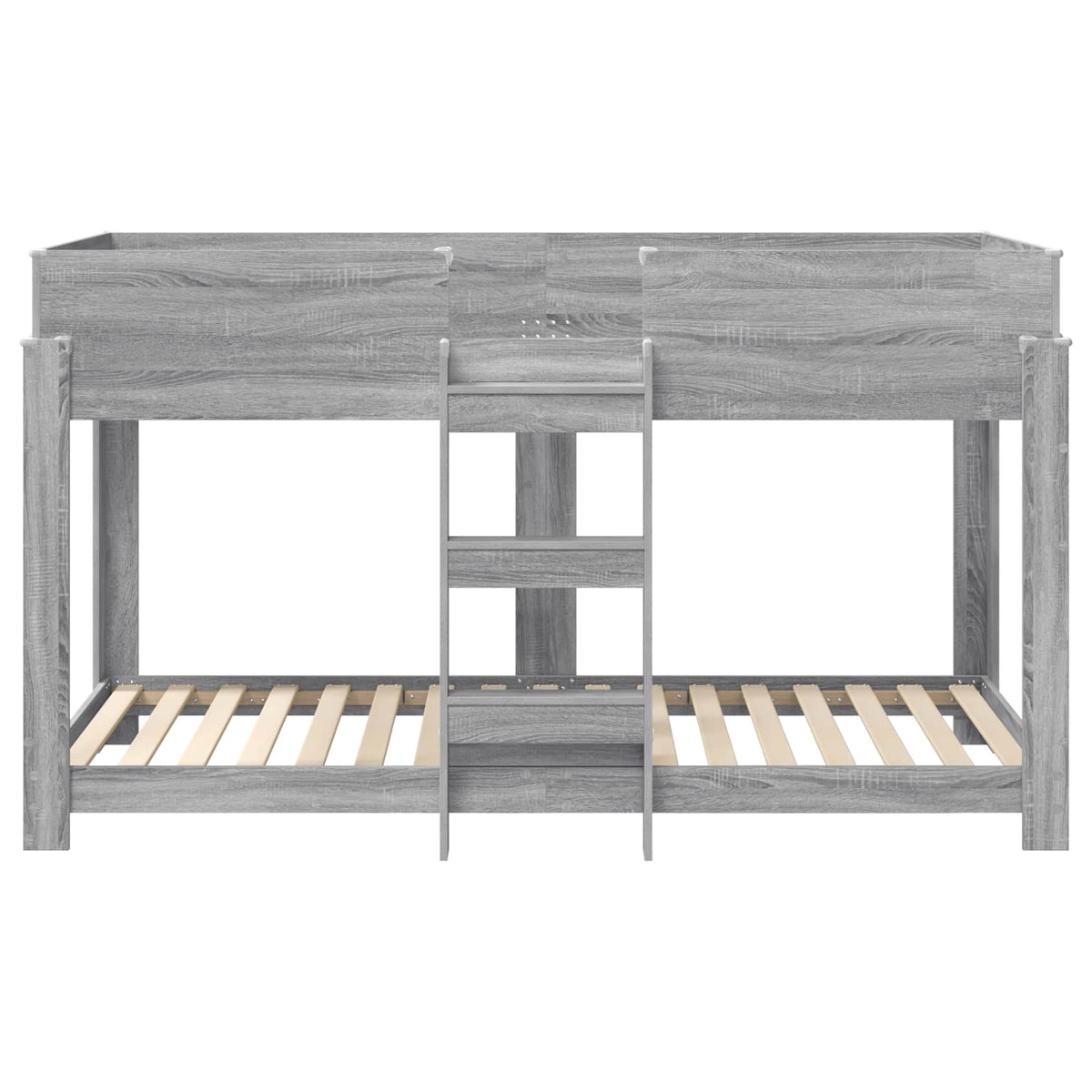 Bunk Bed Kids Engineered Wood Length Grey sonoma