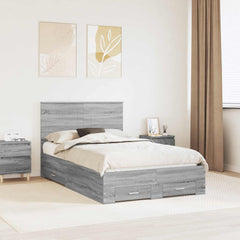 Bed Frame Engineered Wood Grey sonoma