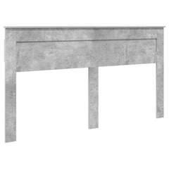 Bed Frame Wood Length Concrete Grey
