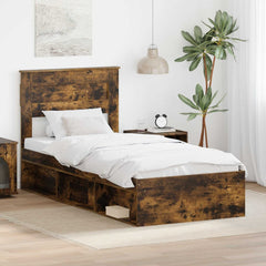 Bed Frame Engineered Wood Smoked oak
