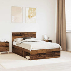 Bed Frame 120 x 200 cm Solid Pine Wood Old wood