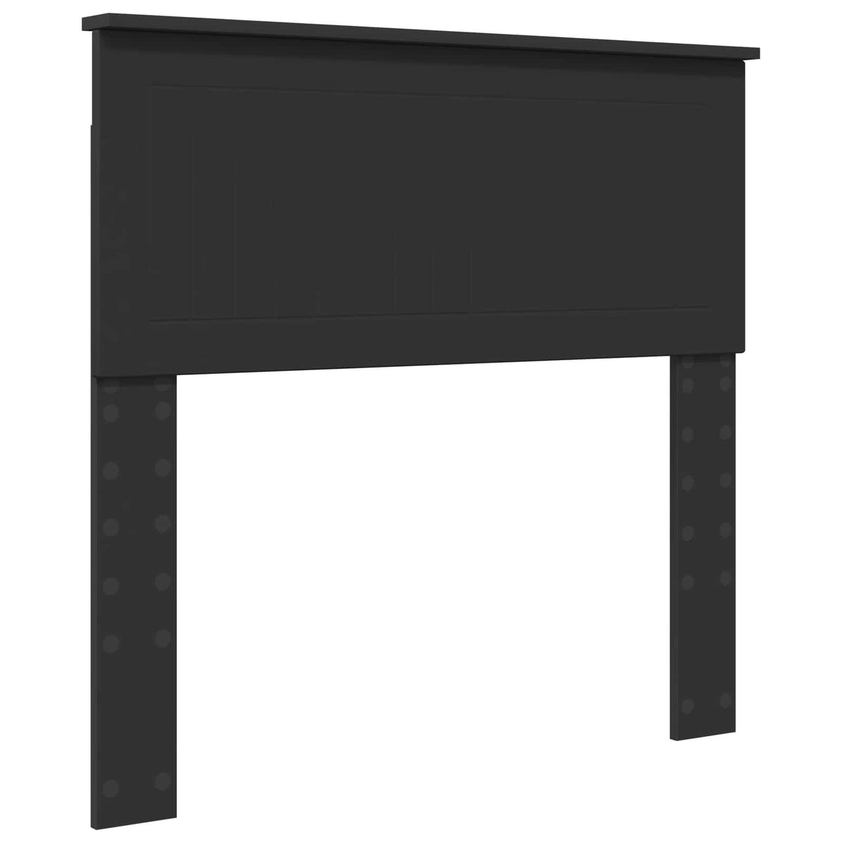 Bed Frame Solid Pine Wood Black
