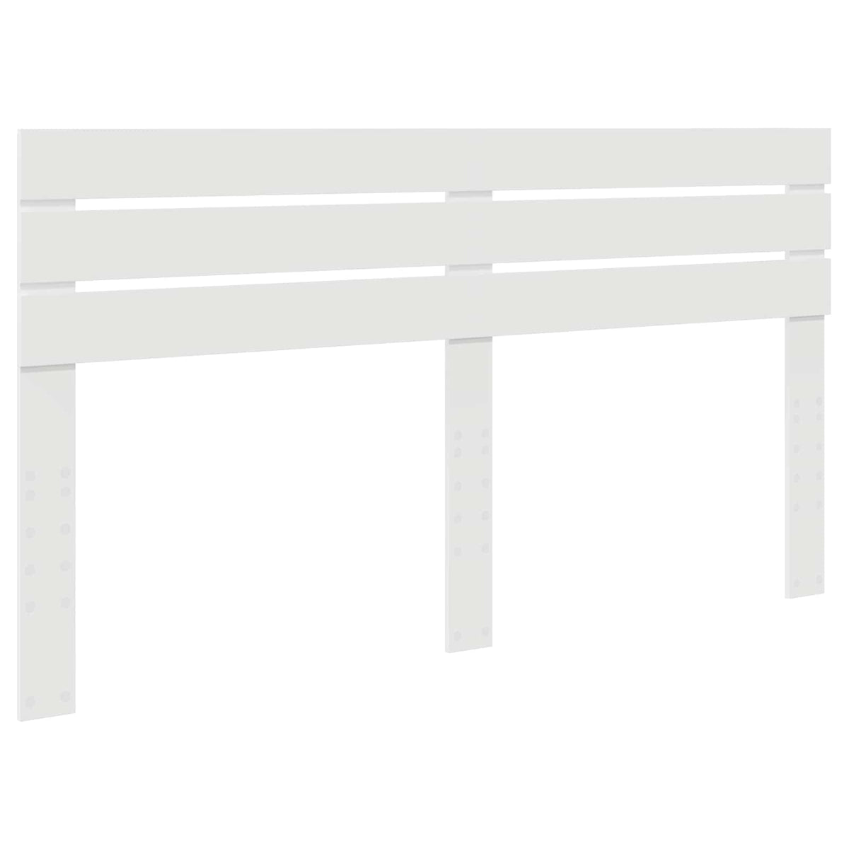 Bed Frame with Headboard Solid Pine Wood Length 200 cm White 200 cm