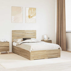 Bed Frame Drawer Engineered Wood Sonoma oak