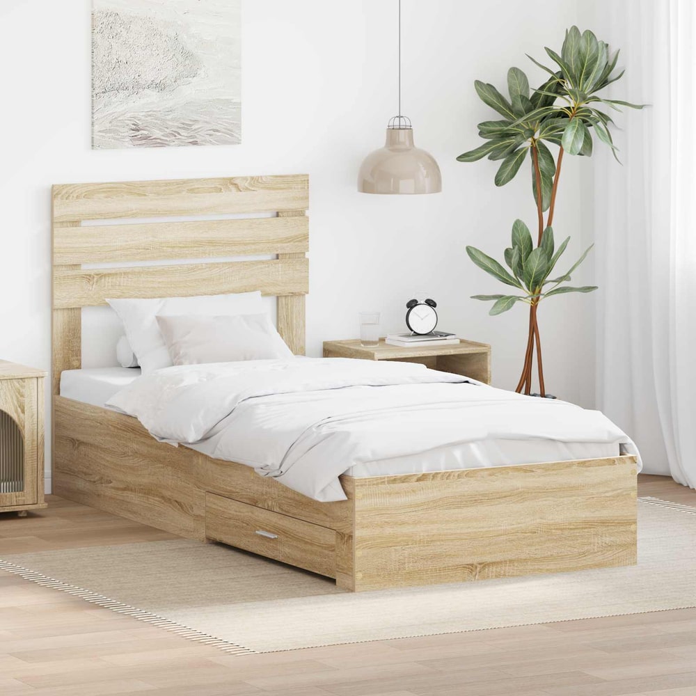 Bed Frame Engineered Wood Sonoma oak