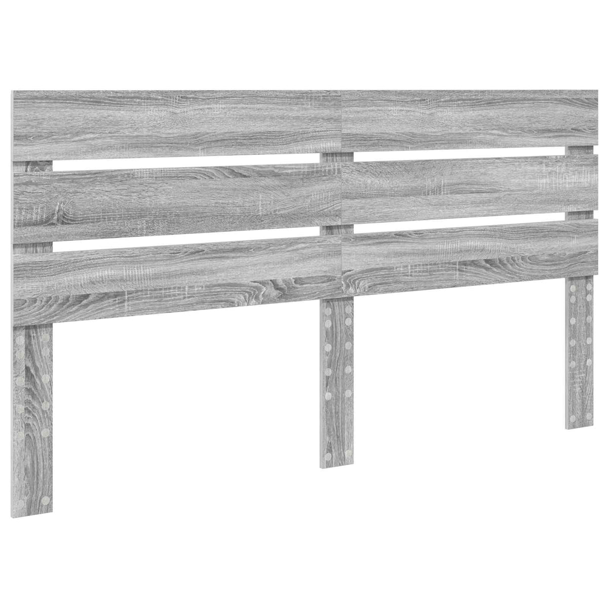 Bed Frame Solid Pine Wood Length 200 cm Grey Sonoma 180 cm