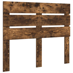 Bed Frame Solid Pine Wood Length 200 cm Smoked Oak 120 cm