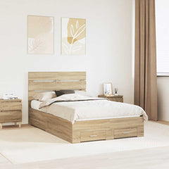Bed Frame Drawer Engineered Wood Sonoma oak