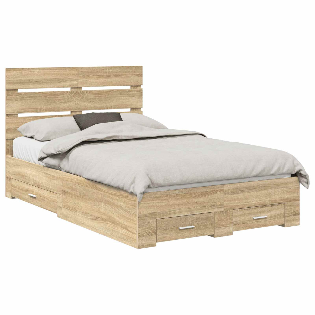 Bed Frame Drawer Engineered Wood Sonoma oak