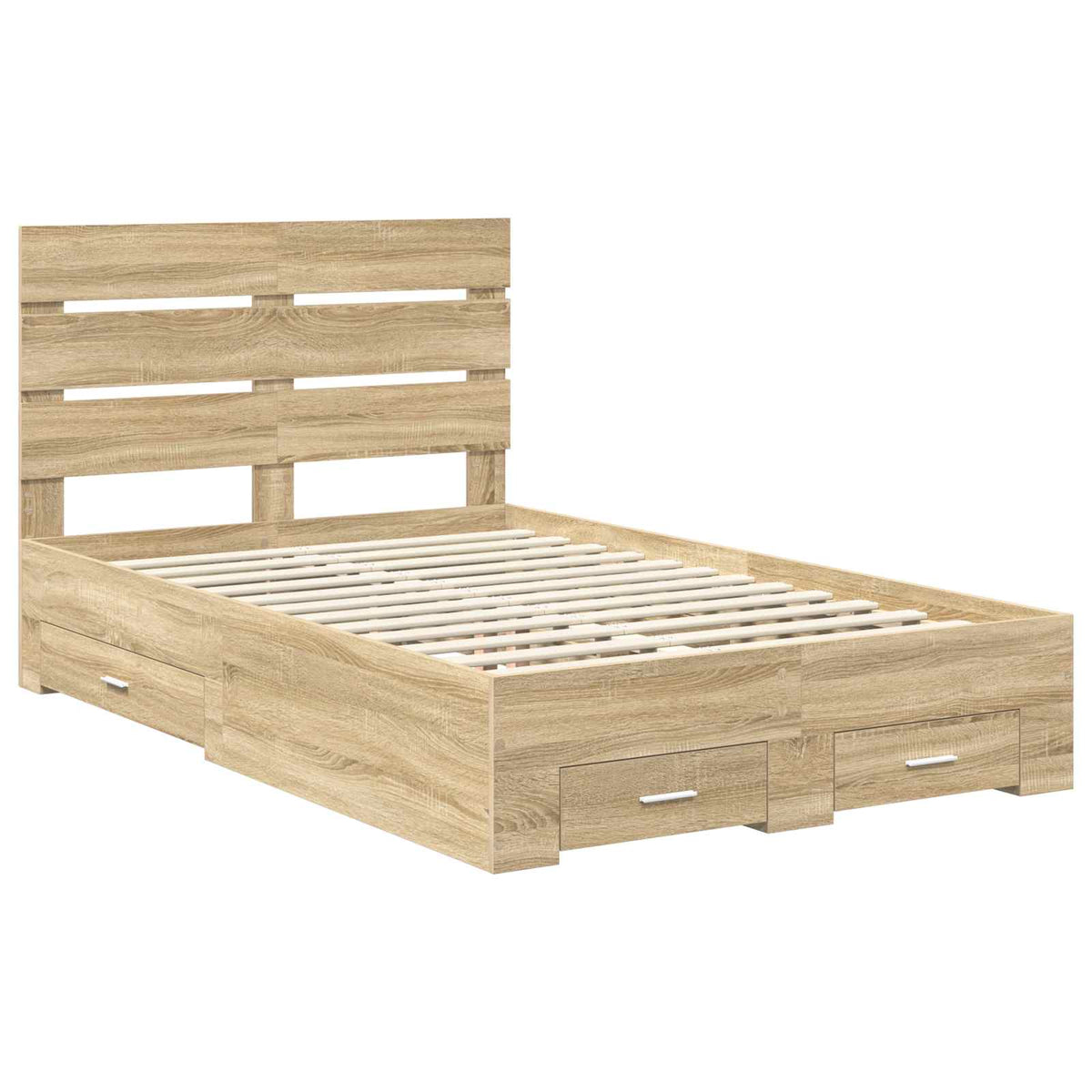 Bed Frame Drawer Engineered Wood Sonoma oak