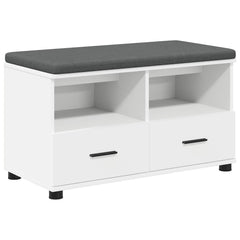 Hall Bench 80 x 38 x 46 cm White
