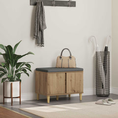 vidaXL Hall Bench Artisan Oak 60 x 38 x 46 cm 1