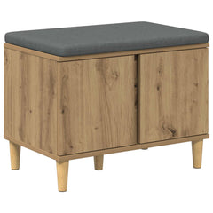 vidaXL Hall Bench Artisan Oak 60 x 38 x 46 cm 2